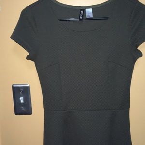 Divided army green Designer dress